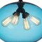 Cwi Lighting Glass 4 Light Down Pendant With Blue Finish 5553P16 -Blue - alternate 2